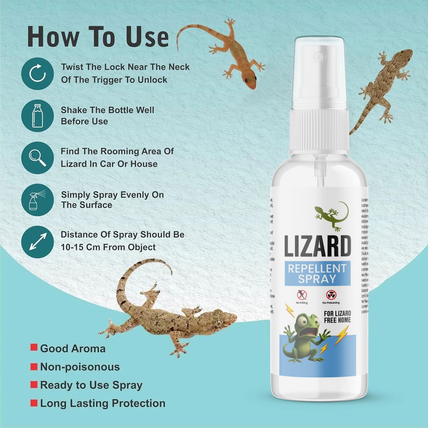 Powerful Lizard Repellent Spray